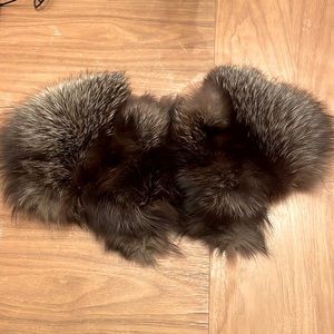 Vintage fur collar scarf